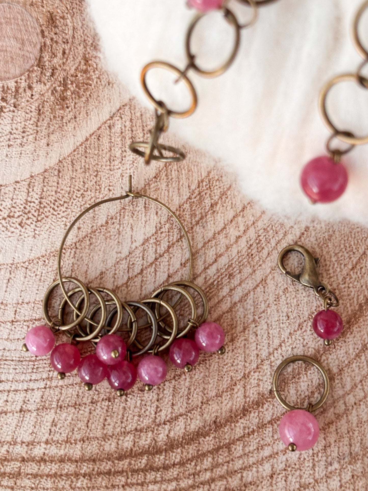 Stórt sett Strawberry Quartz *NÝTT*