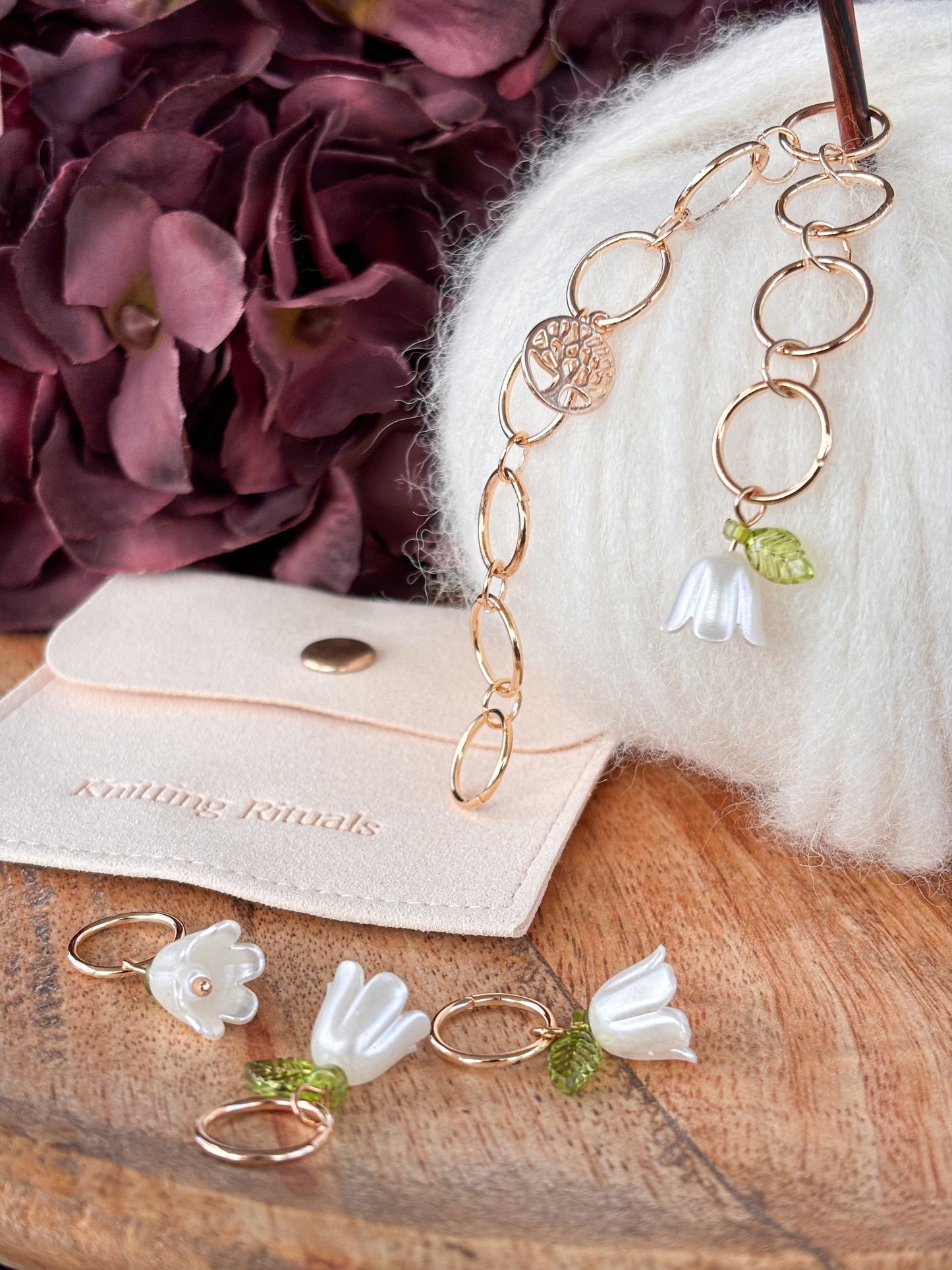 Prjónafiskur white & tree of life *NÝTT*